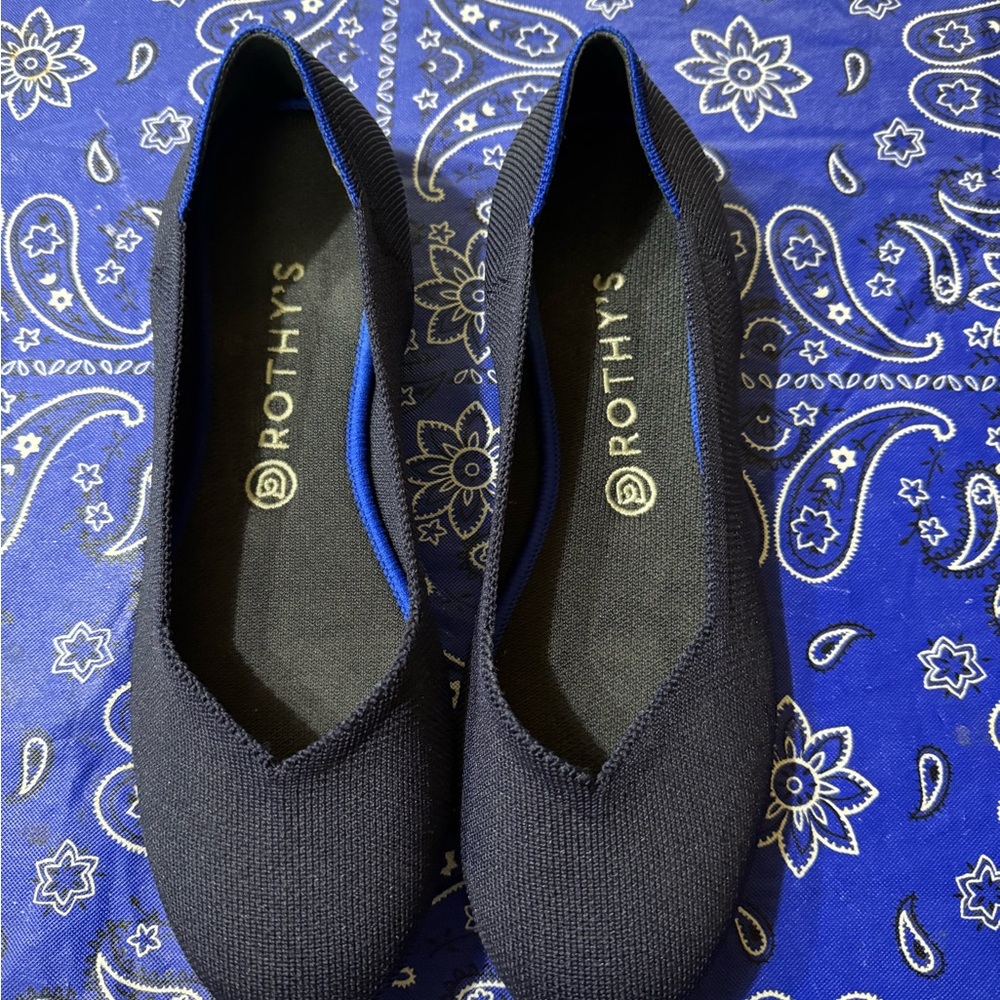 Rothy's Women's Navy Blue Flats